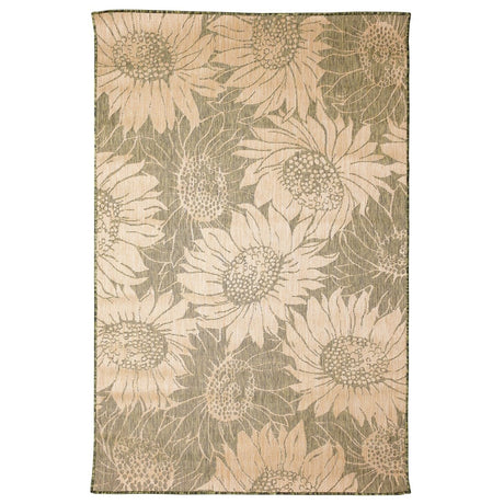 Liora Manne Carmel Sunflower Field 8483/06 Green Rug - Liora Manne - cre45848306