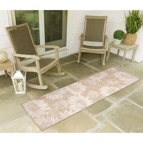 Liora Manne Carmel Sunflower Field 8483/12 Beige Rug - Liora Manne - crer8848312