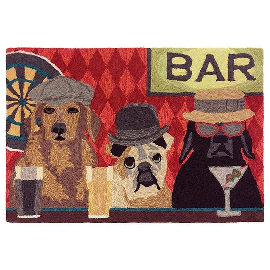 Liora Manne Frontporch Bar Patrol 1809/37 Port Rugs - Liora Manne - ftp12180937