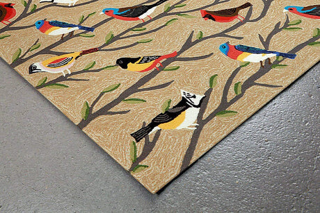 Liora Manne Frontporch Birds 1440/44 Multi Rugs.