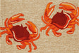 Liora Manne Frontporch Crabs 1404/12 Natural Rugs.