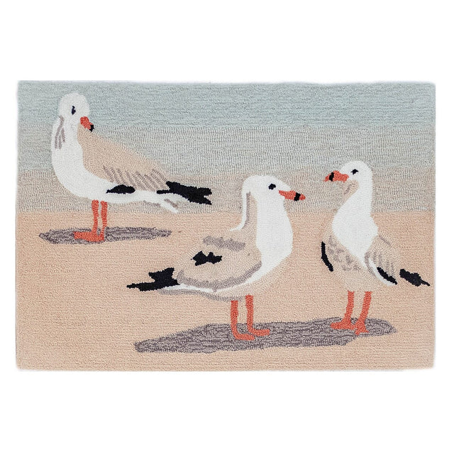 Liora Manne Frontporch Gulls 4441/12 Sand Rugs.