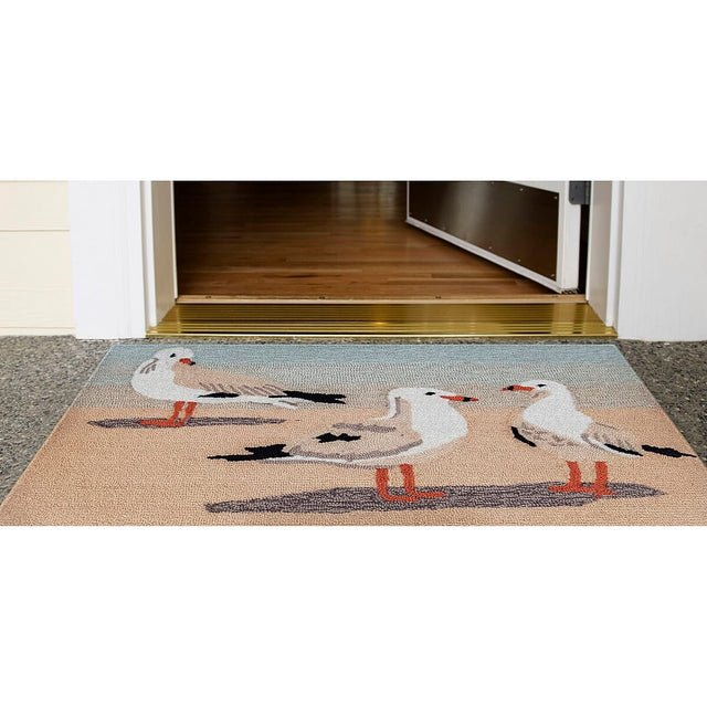 Liora Manne Frontporch Gulls 4441/12 Sand Rugs.