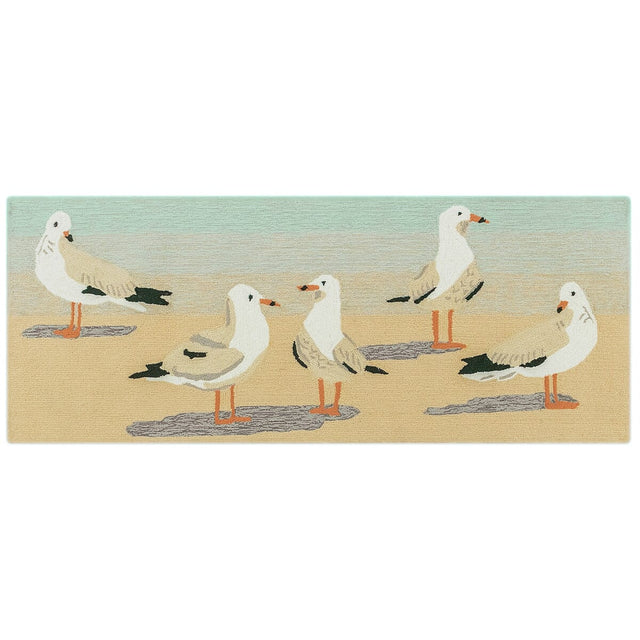 Liora Manne Frontporch Gulls 4441/12 Sand Rugs.