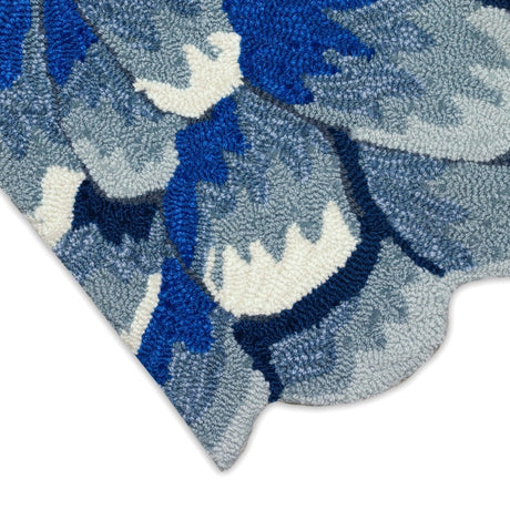 Liora Manne Frontporch Mum 1828/03 Blue Rug.