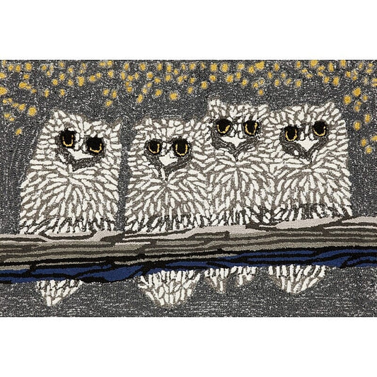 Liora Manne Frontporch Owls 1443/47 Night Rugs - Liora Manne - ftp23144347