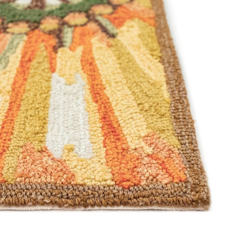 Liora Manne Frontporch Sunflower 1417/09 Yellow Rug.