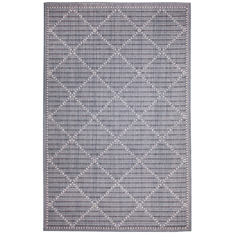 Liora Manne Malibu Checker Diamond 8225/33 Navy Rug.