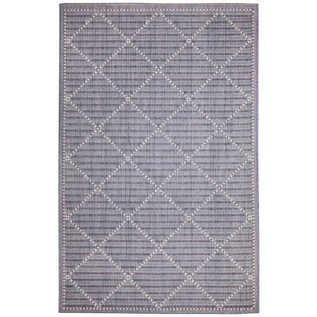 Liora Manne Malibu Checker Diamond 8225/33 Navy Rug - Liora Manne - mau34822533