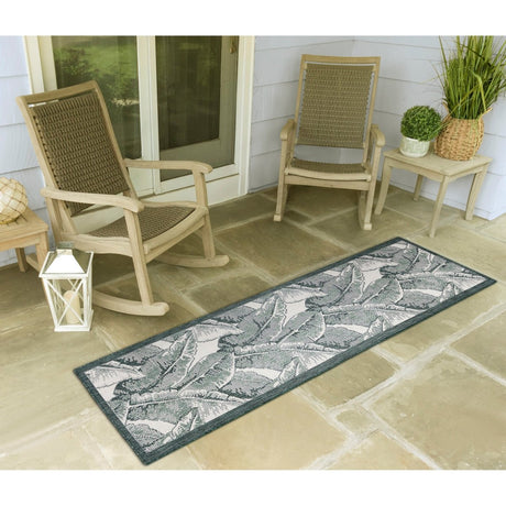 Liora Manne Malibu Fronds 8233/06 Green Rug.