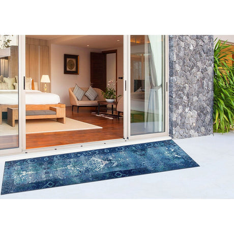 Liora Manne Marina Kermin 8043/03 Blue Rugs.