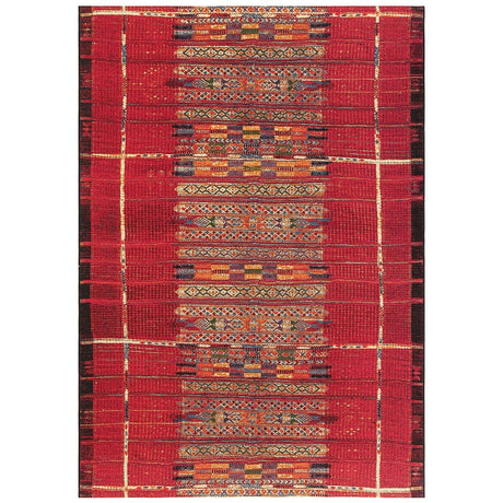 Liora Manne Marina Tribal Stripe 8057/24 Red Rugs.