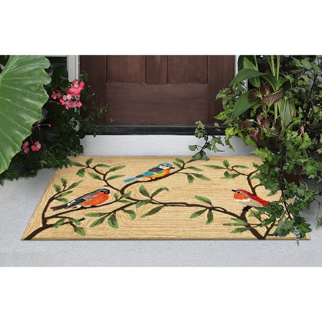 Liora Manne Ravella Birds On Branches 2270/12 Natural Rug.