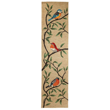 Liora Manne Ravella Birds On Branches 2270/12 Natural Rug.