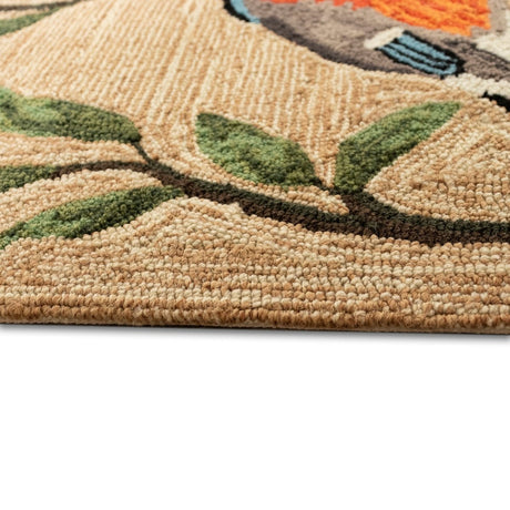 Liora Manne Ravella Birds On Branches 2270/12 Natural Rug.