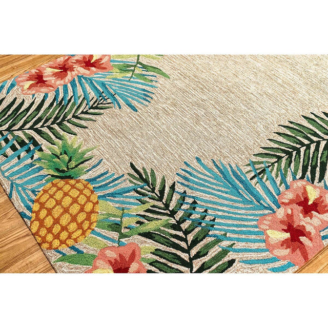 Liora Manne Ravella Tropical 2280/12 Neutral Rugs.