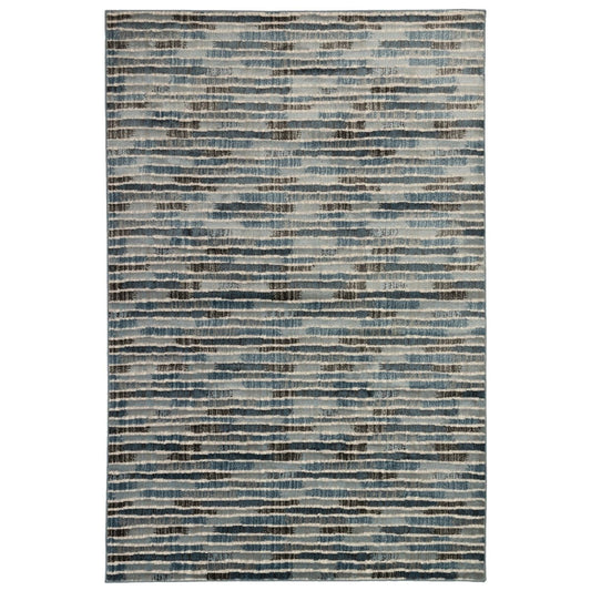 Liora Manne Soho Stripe 7116/03 Blue Rug - Liora Manne - soh45711603