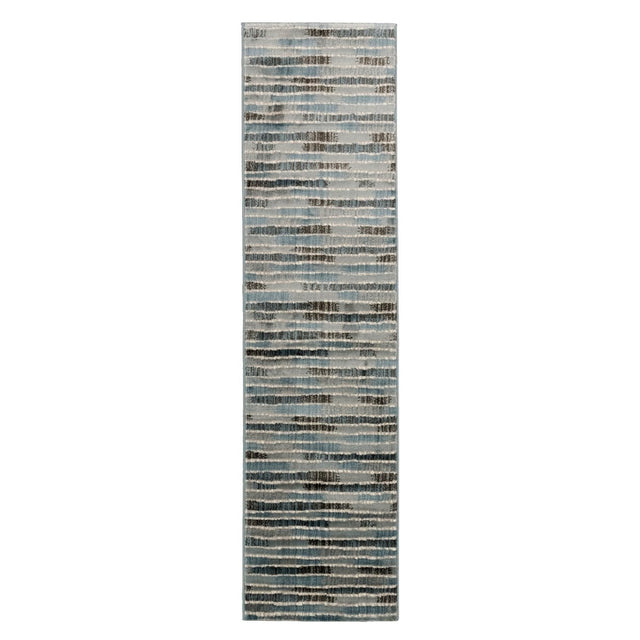 Liora Manne Soho Stripe 7116/03 Blue Rug.