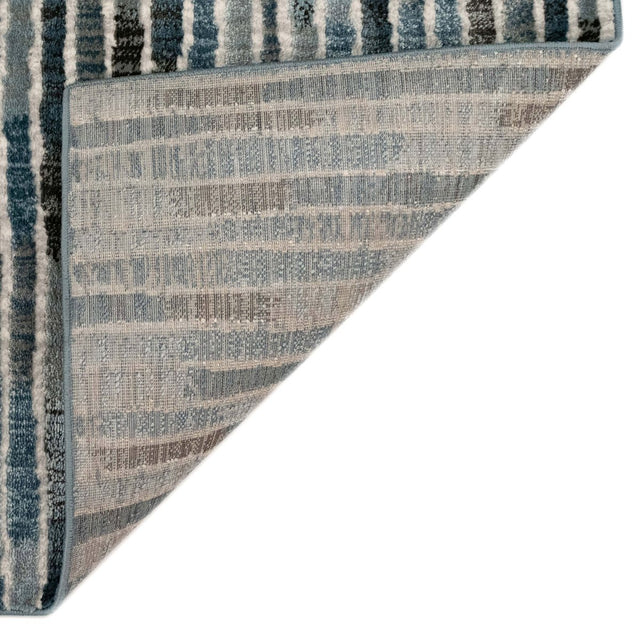 Liora Manne Soho Stripe 7116/03 Blue Rug.