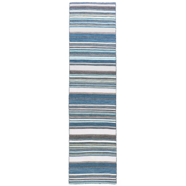 Liora Manne Sonoma Malibu Stripe 6258/04 Blue Rug.