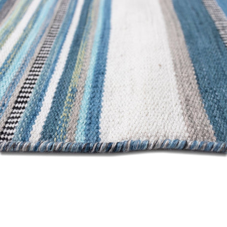 Liora Manne Sonoma Malibu Stripe 6258/04 Blue Rug.