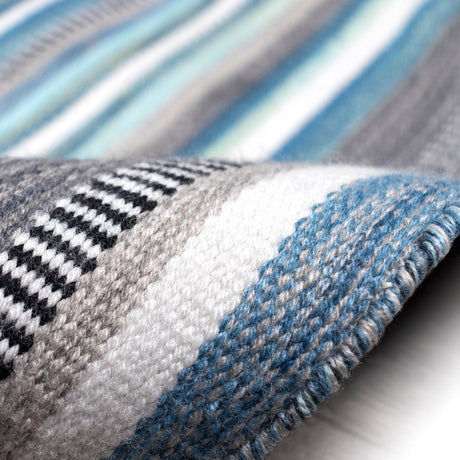 Liora Manne Sonoma Malibu Stripe 6258/04 Blue Rug.