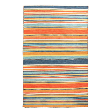 Liora Manne Sonoma Malibu Stripe 6258/14 Orange Rug.