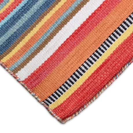 Liora Manne Sonoma Malibu Stripe 6258/14 Orange Rug.