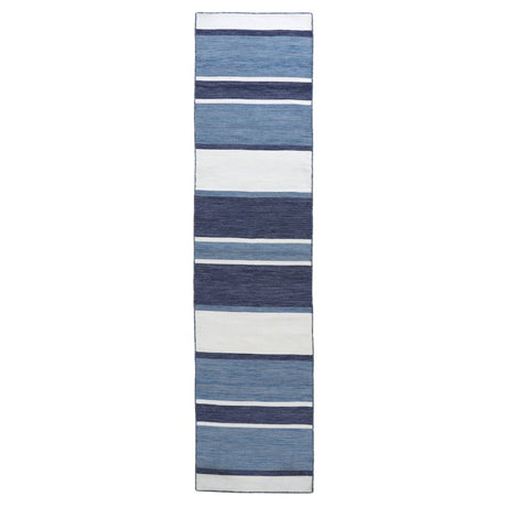 Liora Manne Sorrento Boat Stripe 6317/33 Navy Rug.