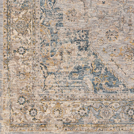 Livabliss Aspendos Aps - 2303 Mustard, Ink Blue, Blue, Denim Rugs - Livabliss - aps2303 - 23