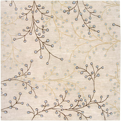 Livabliss Athena ath - 5008 Ivory / Tan / Chocolate / Pale Blue Rugs - Livabliss - ath5008 - 4sq