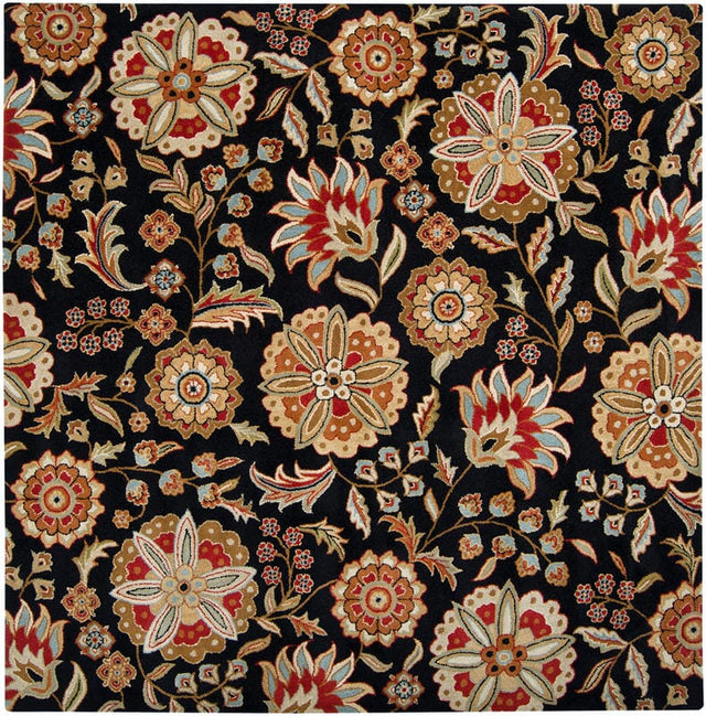 Livabliss Athena ath - 5017 Black / Red / Gold / Rust Rugs - Livabliss - ath5017 - 4sq