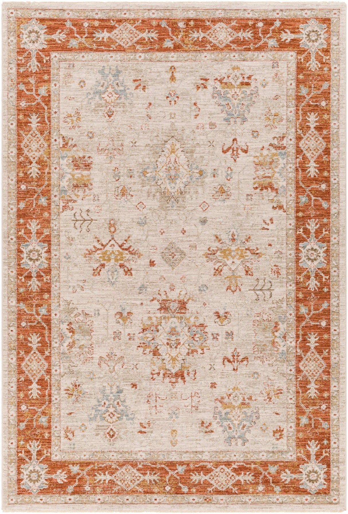 Livabliss Avant Garde Avt - 2312 Burnt Orange, Olive, Mustard, Denim Rugs - Livabliss - avt2312 - 23