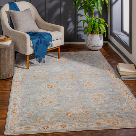 Livabliss Avant Garde Avt - 2322 Denim, Pale Blue, Burnt Orange, Mustard Rugs - Livabliss - avt2322 - 23