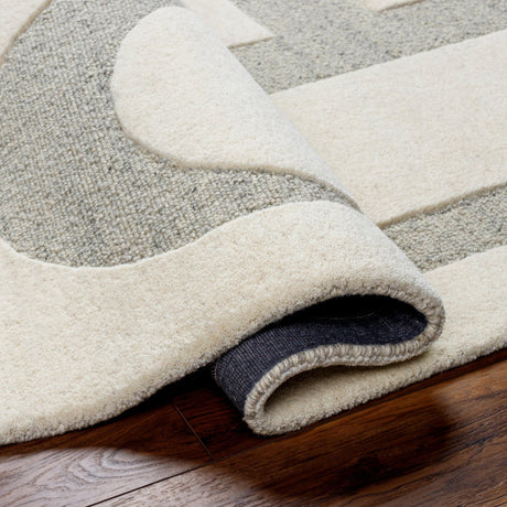 Livabliss Brook Bko - 2304 Beige, Charcoal Rug - Livabliss - bko2304 - 23