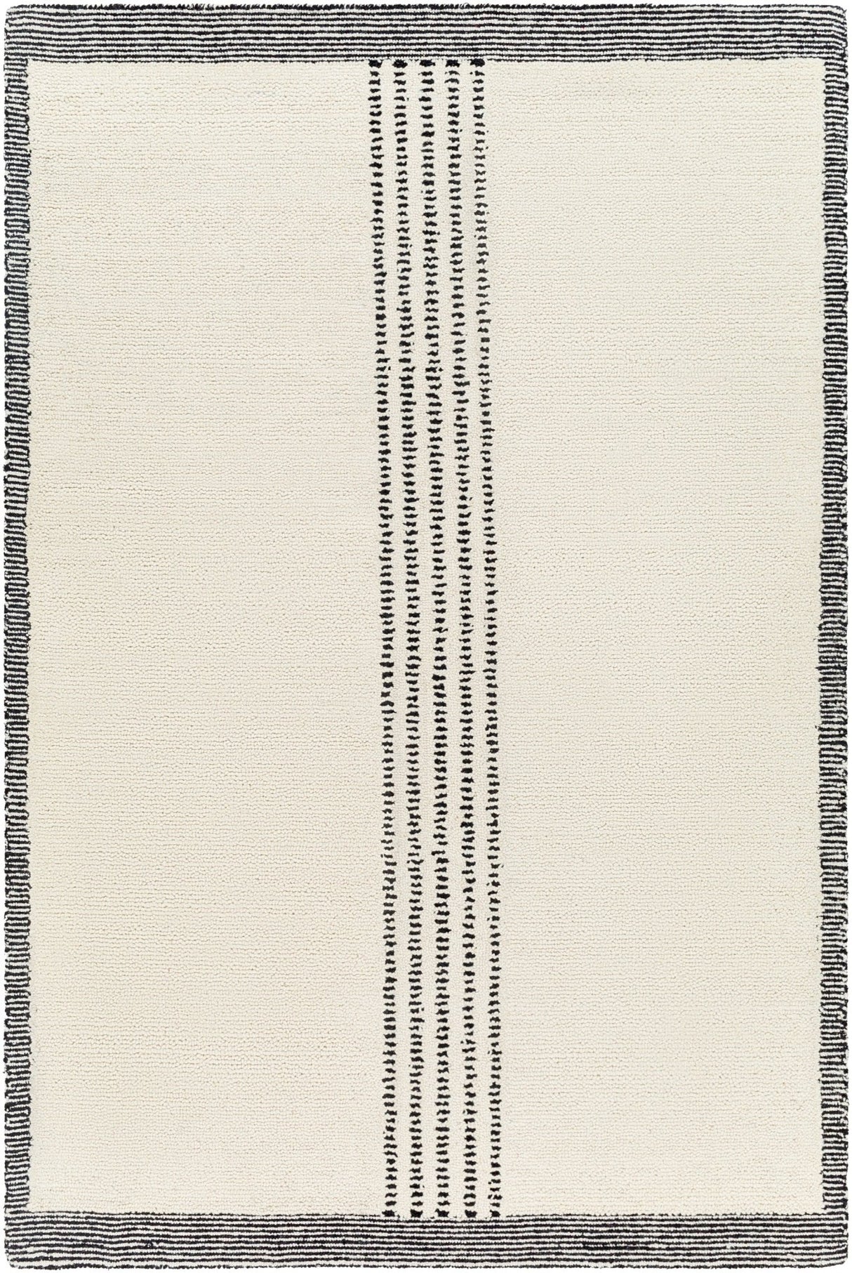 Livabliss Brook Bko - 2306 Black, Butter Rug - Livabliss - bko2306 - 23