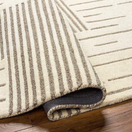 Livabliss Brook Bko - 2311 Charcoal, Beige Rug - Livabliss - bko2311 - 23