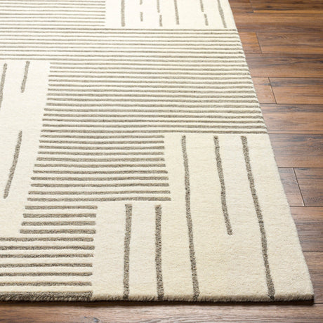 Livabliss Brook Bko - 2311 Charcoal, Beige Rug - Livabliss - bko2311 - 23