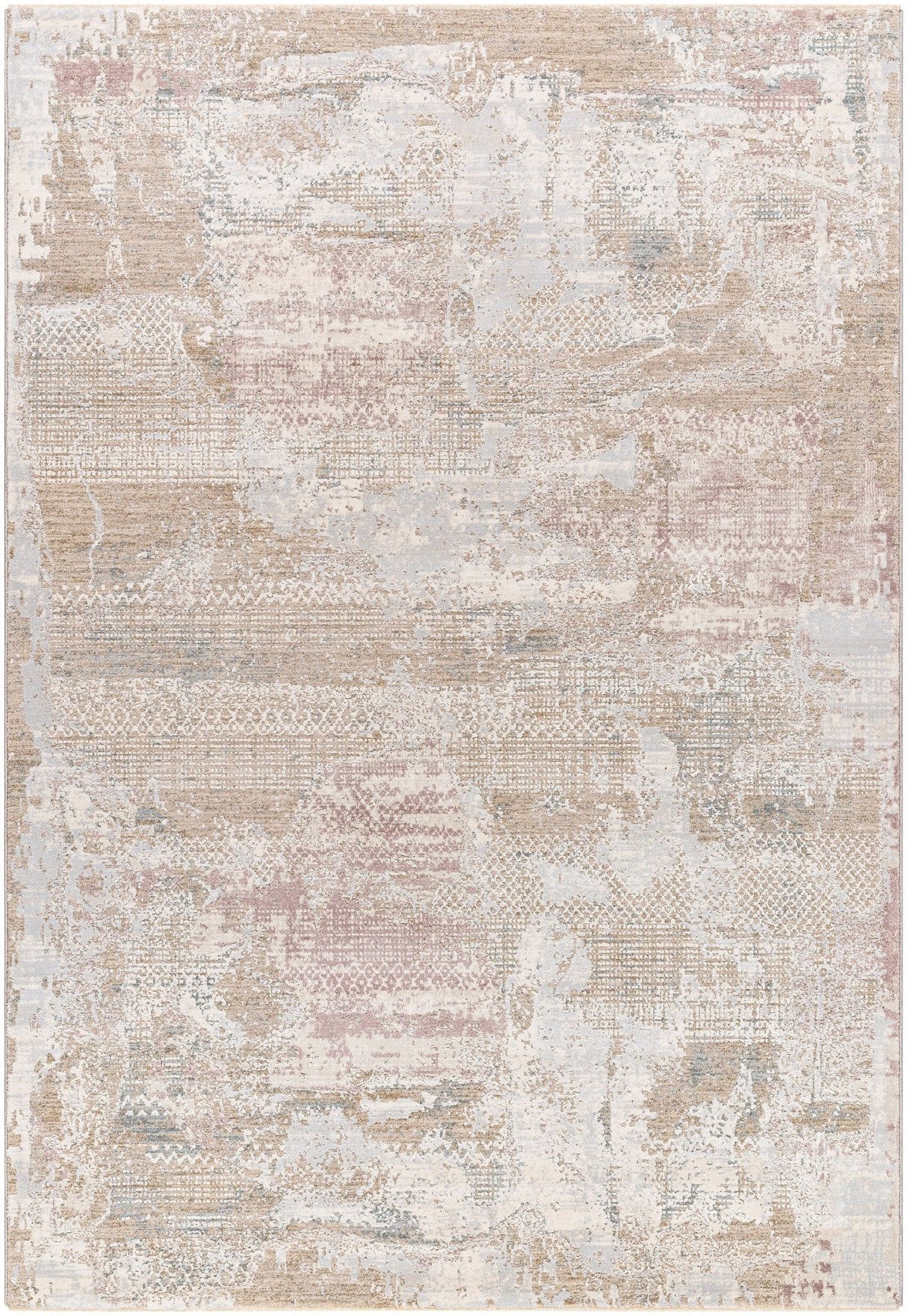 Livabliss Brunswick Bwk - 2331 Cream, Light Slate, Taupe, Tan, Dusty Pink, Blue Rug - Livabliss - bwk2331 - 23