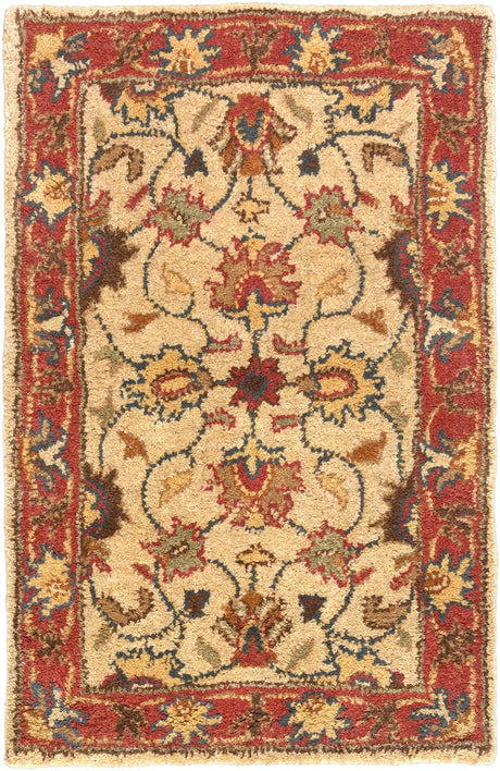 Livabliss Caesar cae - 1001 Beige / Rust Red / Sage / Chocolate Rugs - Livabliss - cae1001 - 24hm