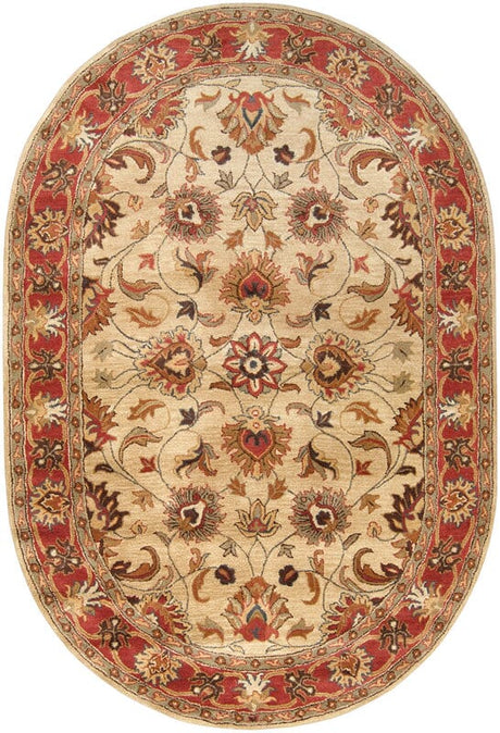 Livabliss Caesar cae - 1001 Beige / Rust Red / Sage / Chocolate Rugs - Livabliss - cae1001 - 24hm