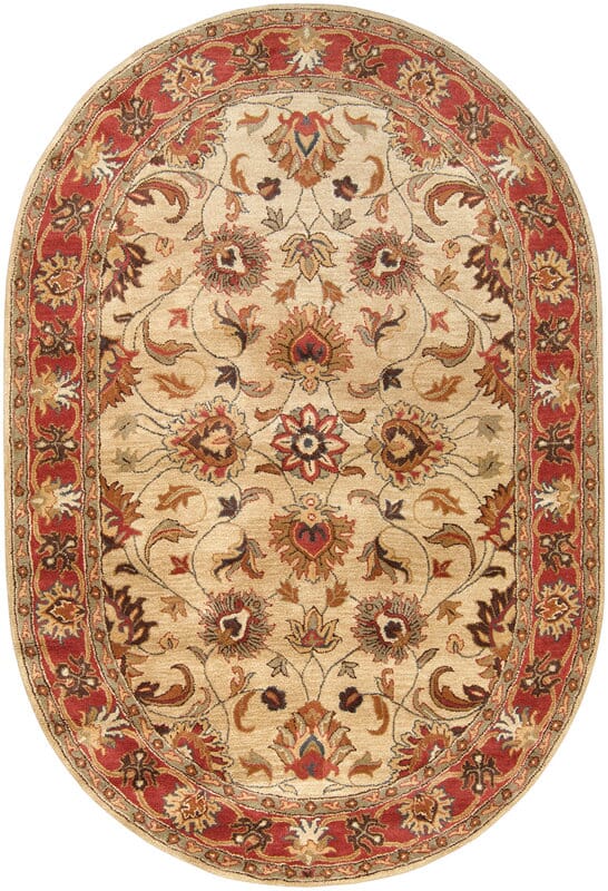 Livabliss Caesar cae - 1001 Beige / Rust Red / Sage / Chocolate Rugs - Livabliss - cae1001 - 24hm