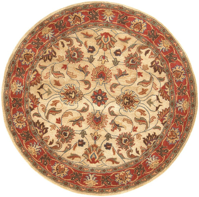 Livabliss Caesar cae - 1001 Beige / Rust Red / Sage / Chocolate Rugs - Livabliss - cae1001 - 4rd