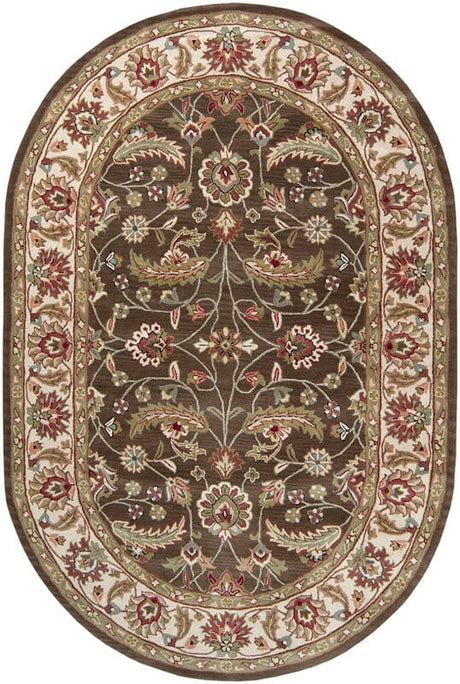 Livabliss Caesar cae - 1003 Chocolate / Forest / Beige Rugs - Livabliss - cae1003 - 24hm