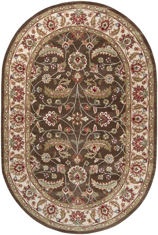 Livabliss Caesar cae - 1003 Chocolate / Forest / Beige Rugs - Livabliss - cae1003 - 24hm