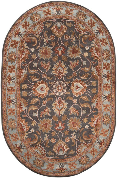 Livabliss Caesar cae - 1004 Charcoal / Spa / Rust / Red Rugs - Livabliss - cae1004 - 24hm