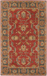 Livabliss Caesar cae - 1007 Rust Red / Kerry Blue / Taupe Rugs - Livabliss - cae1007 - 23