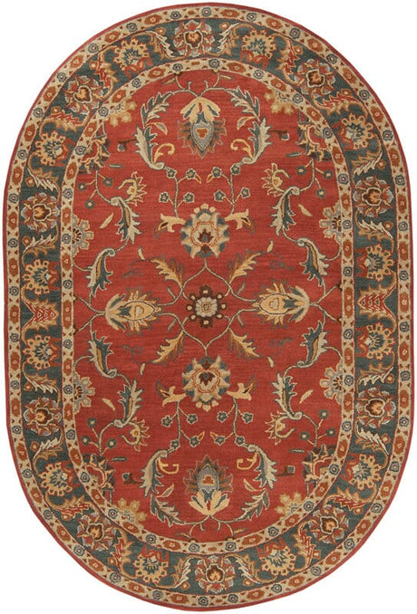 Livabliss Caesar cae - 1007 Rust Red / Kerry Blue / Taupe Rugs - Livabliss - cae1007 - 24hm