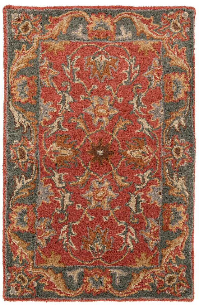 Livabliss Caesar cae - 1007 Rust Red / Kerry Blue / Taupe Rugs - Livabliss - cae1007 - 24hm