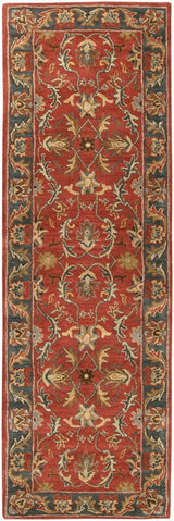 Livabliss Caesar cae - 1007 Rust Red / Kerry Blue / Taupe Rugs - Livabliss - cae1007 - 268